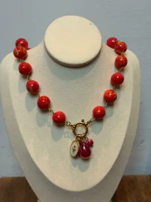 Collier en perles de pate polymère 1