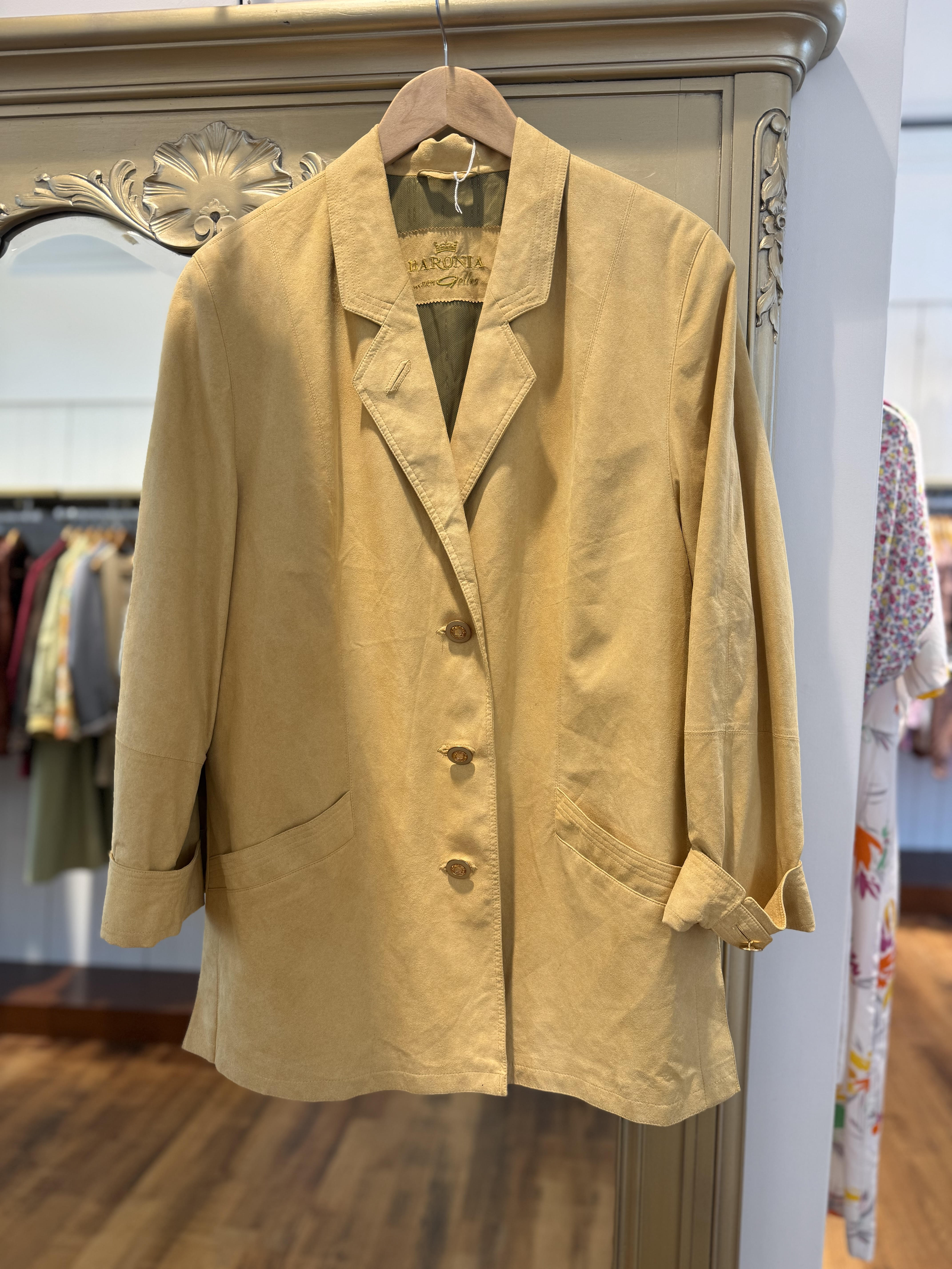Veste vintage effet suédine
