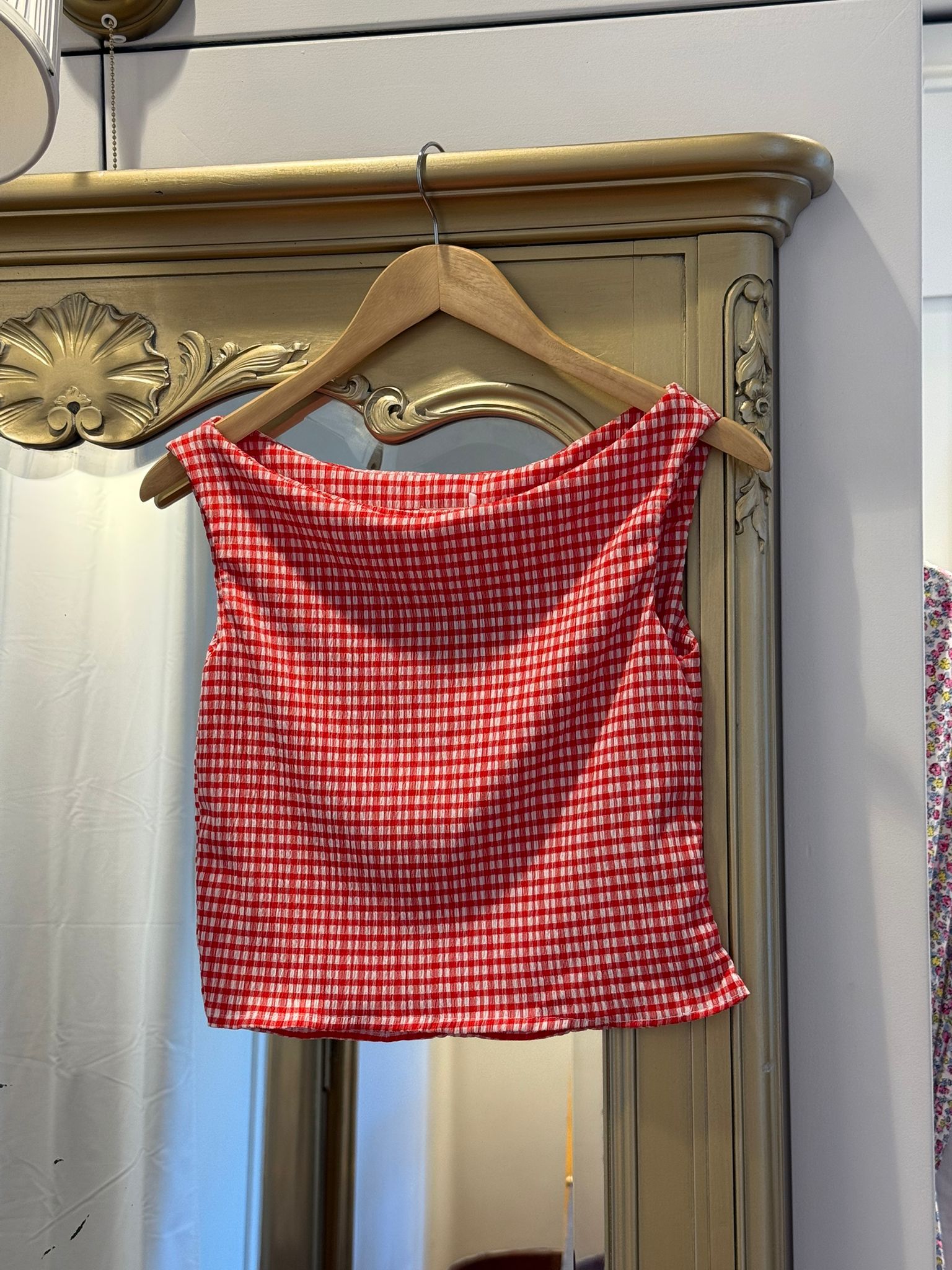Top vichy rouge