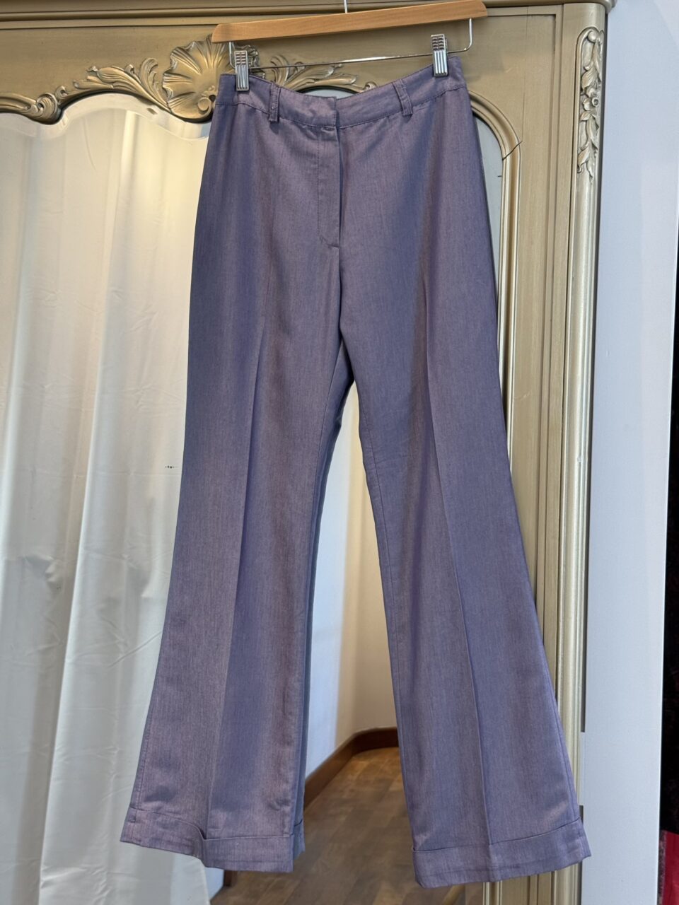 Pantalon flare irisé